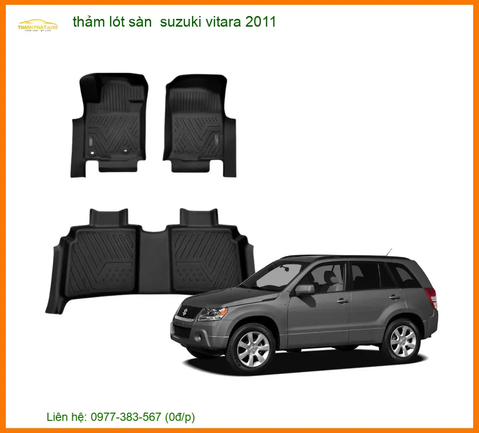 Thảm Lót Sàn Suzuki Vitara 2011 - Trung Tâm Lắp Đặt Uy Tín TPHCM