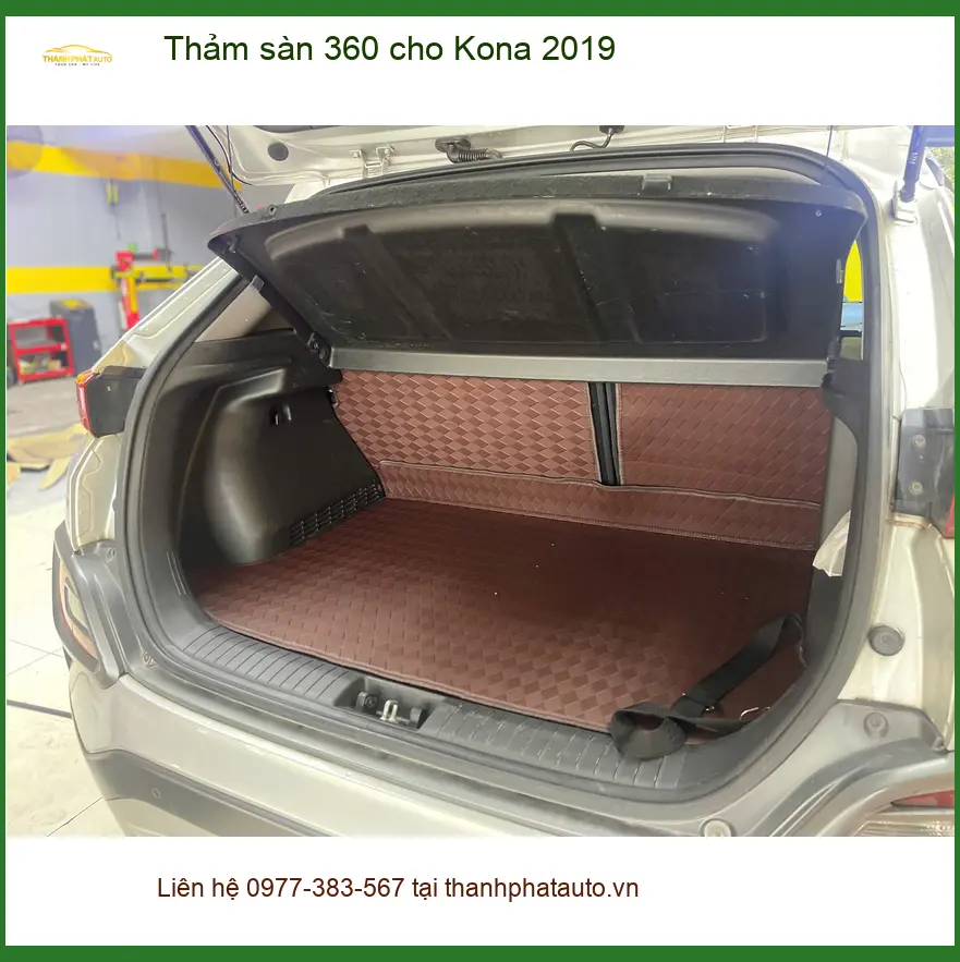 Chị Thanh lắp thảm sàn 360 cho Kona 2019 Quận 11 để nội thất luôn sạch đẹp