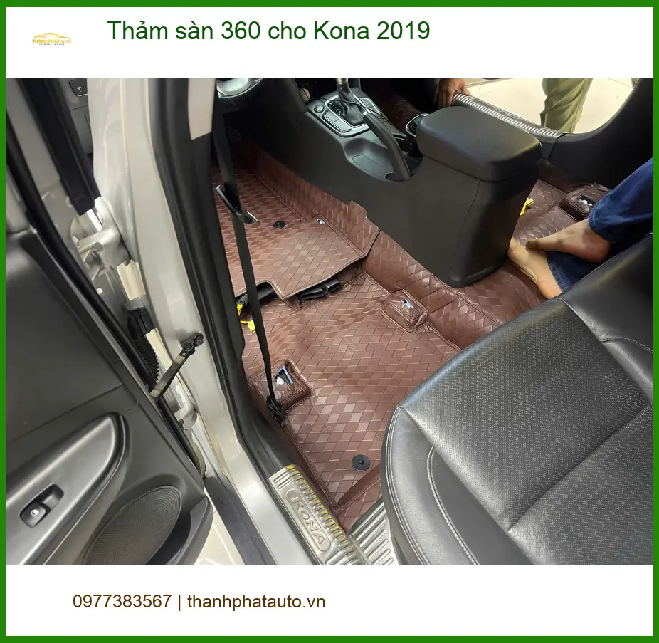 Anh Bách lắp thảm sàn 360 cho Hyundai Kona 2019 tại Quận 1. ảnh thực tế 4