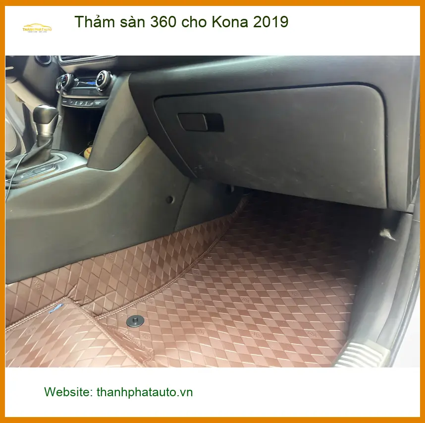 Bác Hải lắp Thảm sàn 360 cho Kona 2019 tại Củ Chi vì thảm cũ đã mòn rách ảnh thực tế 4