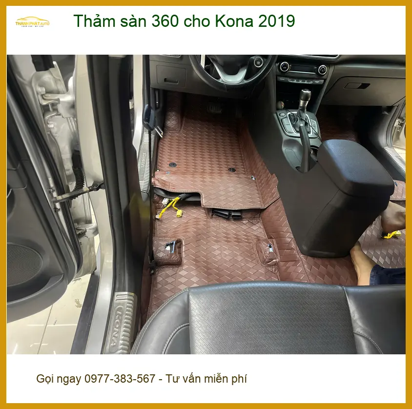 Anh Quốc lắp thảm sàn 360 cho Kona 2019 Quận 10 để nội thất sạch sẽ hơn ảnh thực tế 4