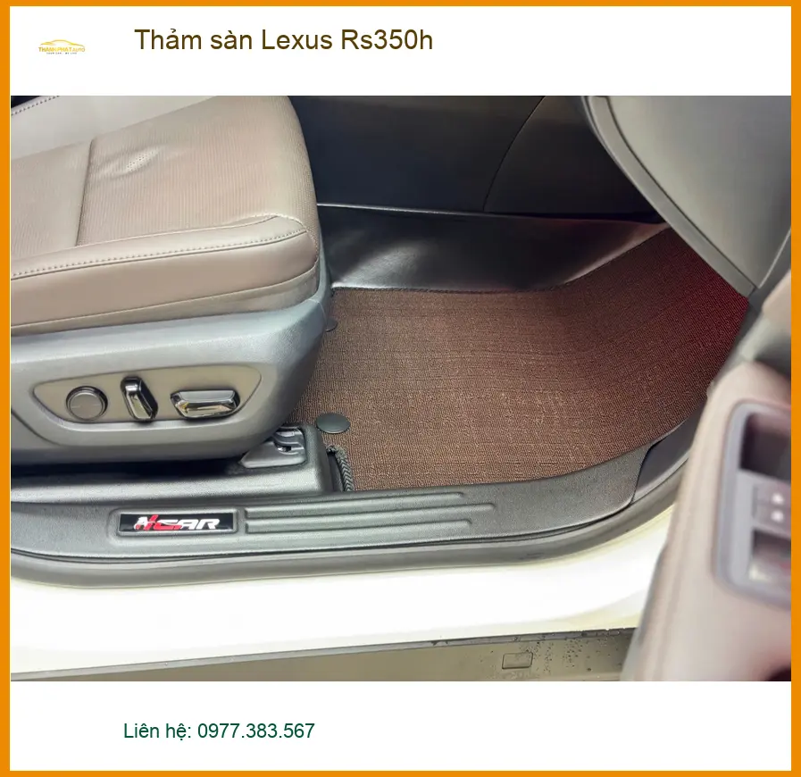 Anh Huy lắp thảm sàn Lexus Rs350h tại Quận 9 để xe luôn sạch sẽ ảnh thực tế 3
