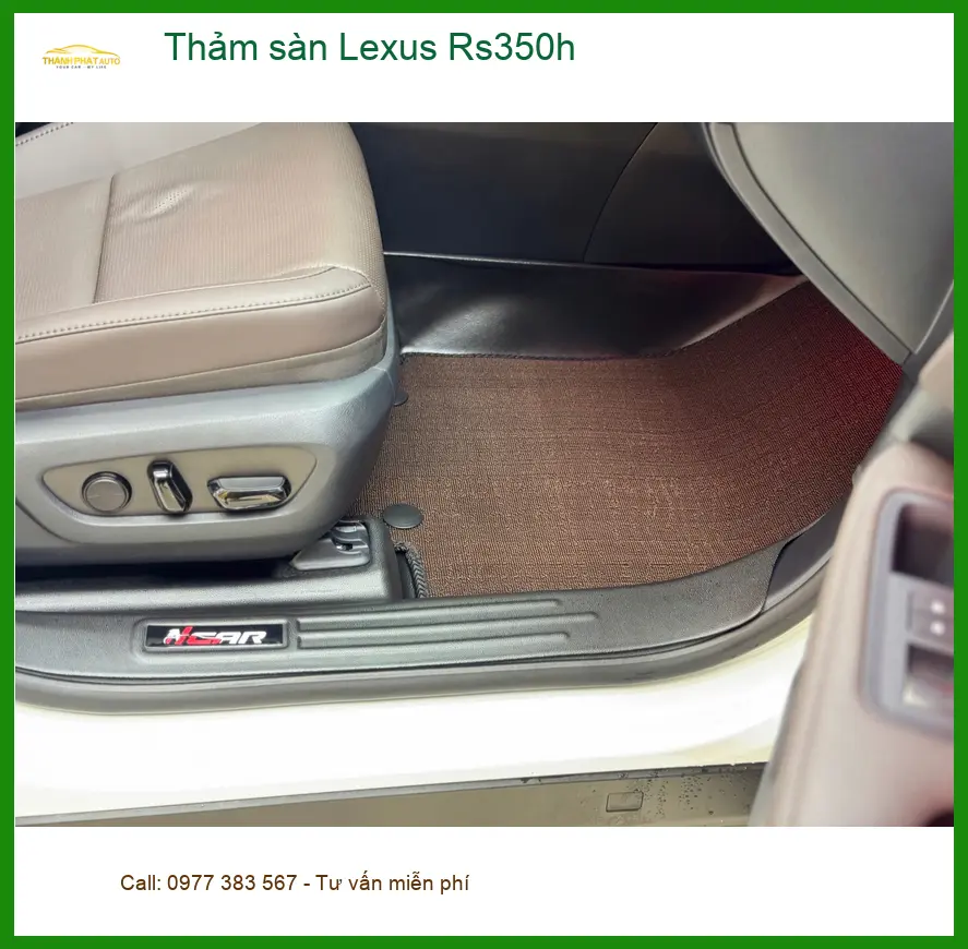 Anh Tấn lắp thảm sàn Lexus Rs350h tại Quận 12 để nội thất luôn sạch sẽ ảnh thực tế 2