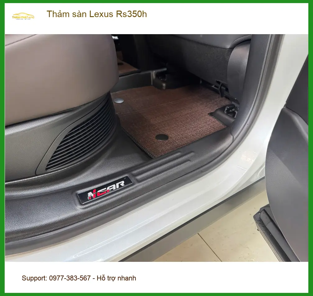 Anh Tấn lắp thảm sàn Lexus Rs350h tại Quận 12 để nội thất luôn sạch sẽ ảnh thực tế 3
