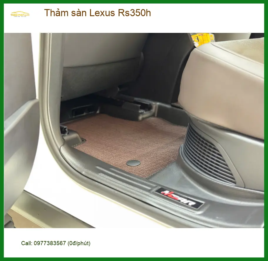 Anh Khang thay thảm sàn Lexus Rs350h để nội thất xe luôn sạch đẹp tại Thủ Đức