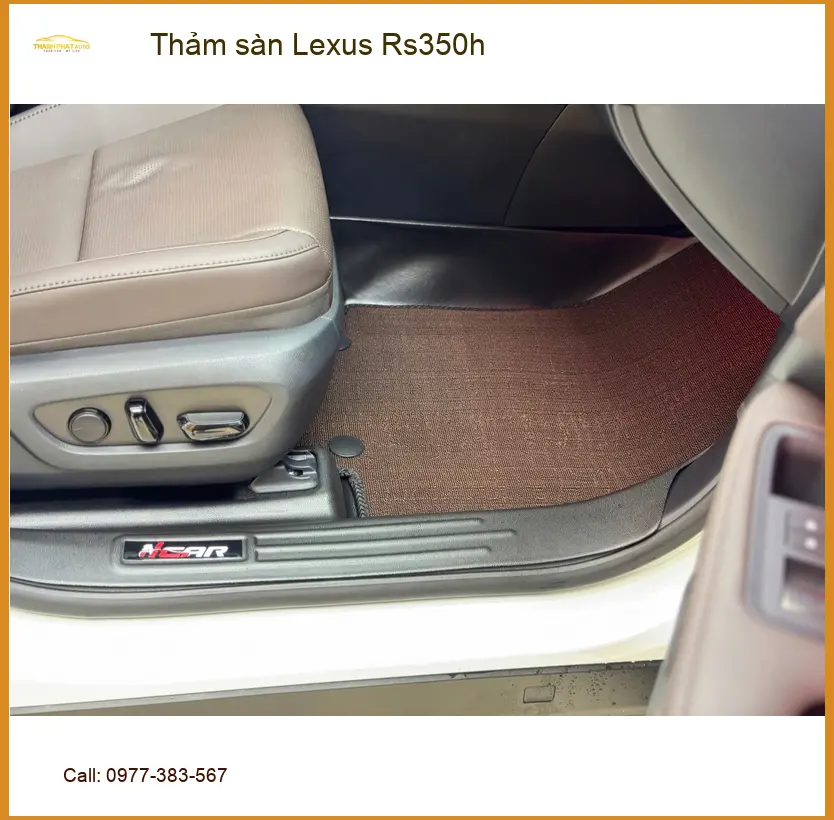 Anh Khang cần thảm sàn Lexus Rs350h tại Quận 8 để bảo vệ sàn xe ảnh thực tế 2