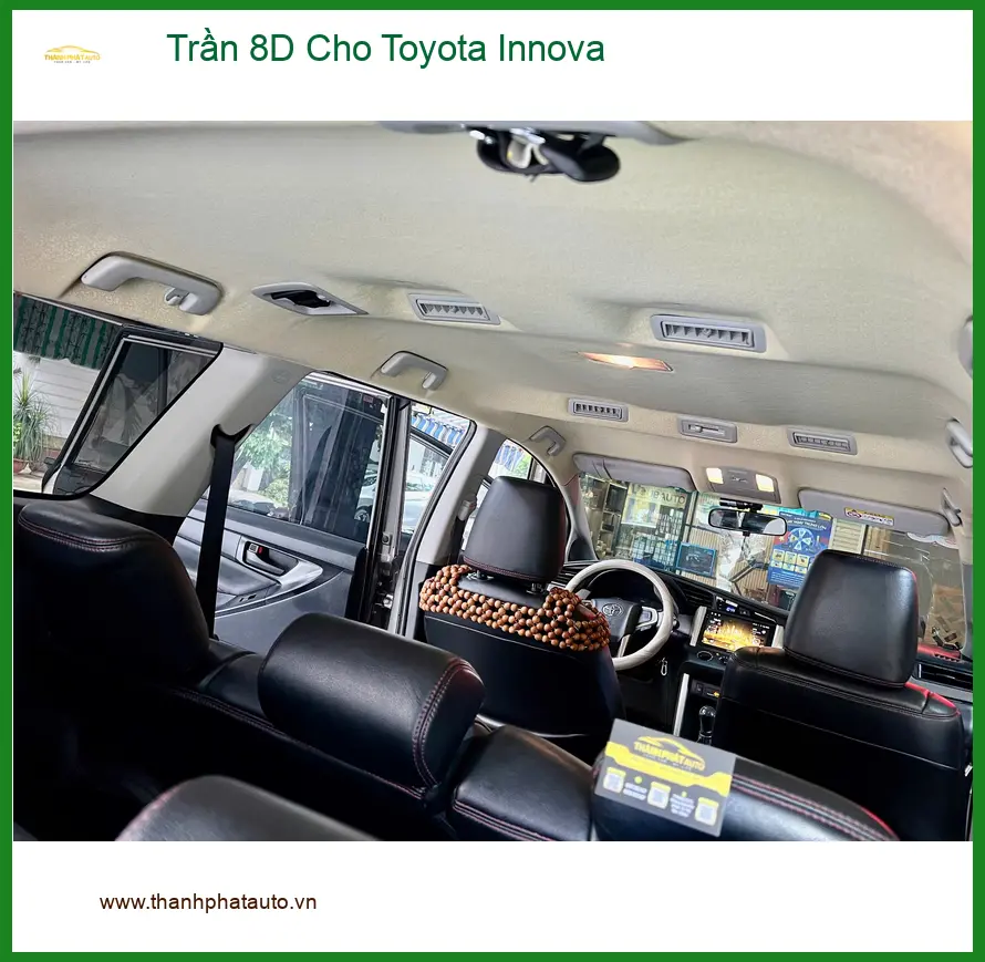 Chú Phát lắp Trần 8D cho Toyota Innova tại Quận 9 để nội thất thêm sang trọng ảnh thực tế 2