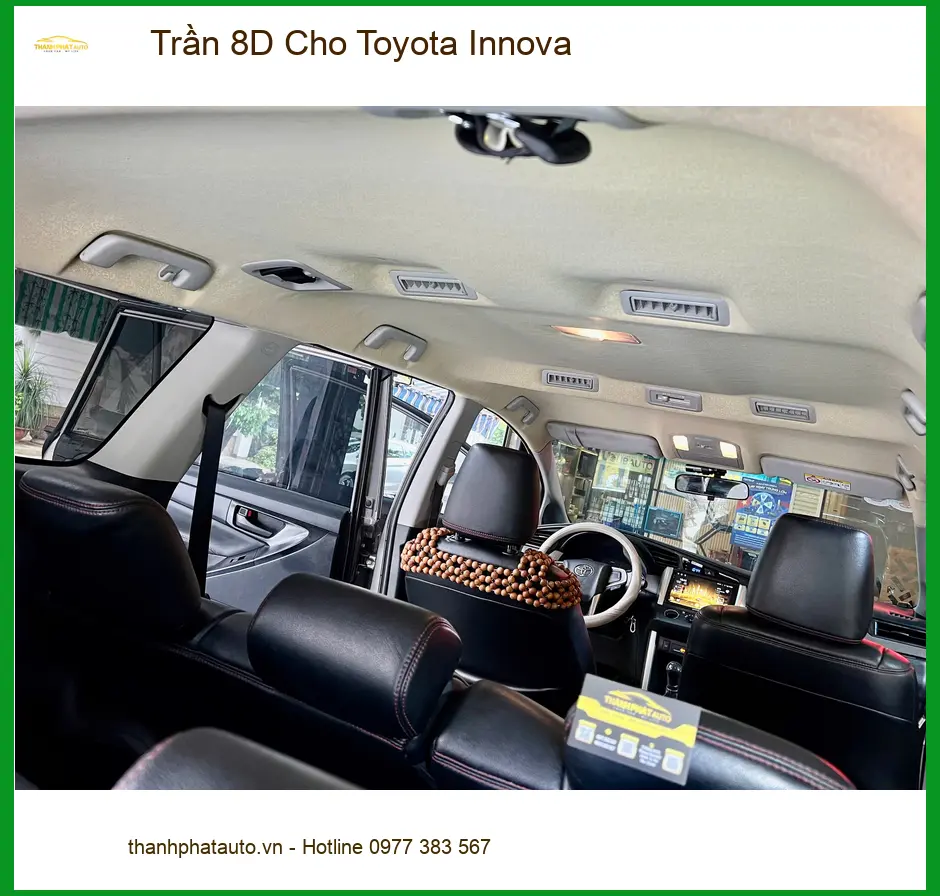Anh Khải bọc Trần 8D cho Toyota Innova Quận 4 muốn nội thất sang trọng hơn ảnh thực tế 3