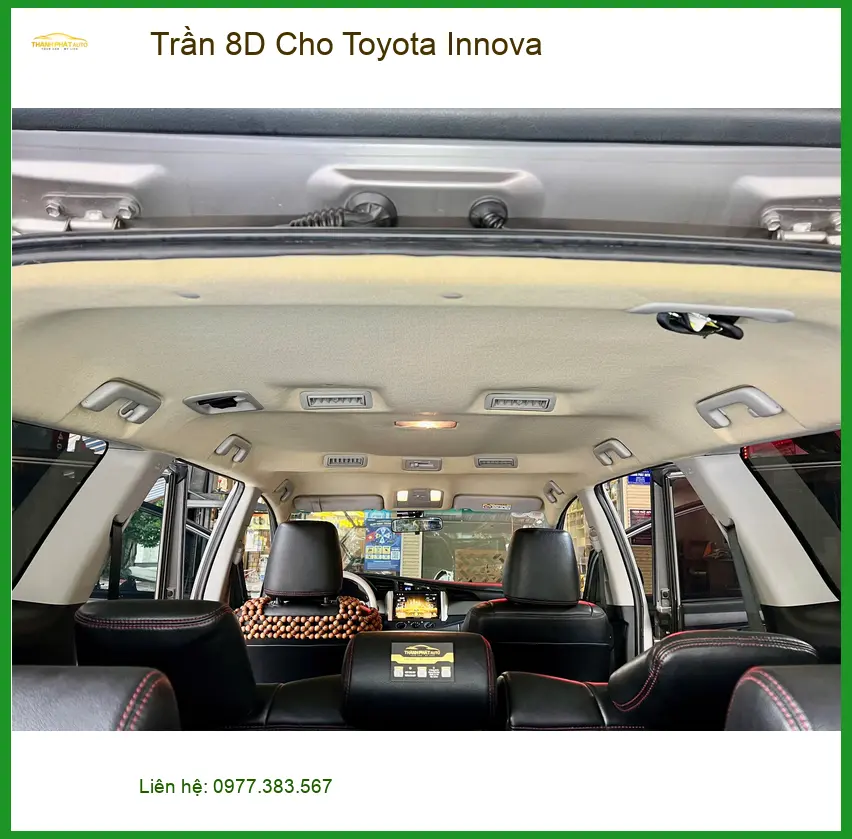 Chị Minh Thư bọc trần 8D cho Toyota Innova tại Bình Chánh để xe sang trọng hơn ảnh thực tế 2