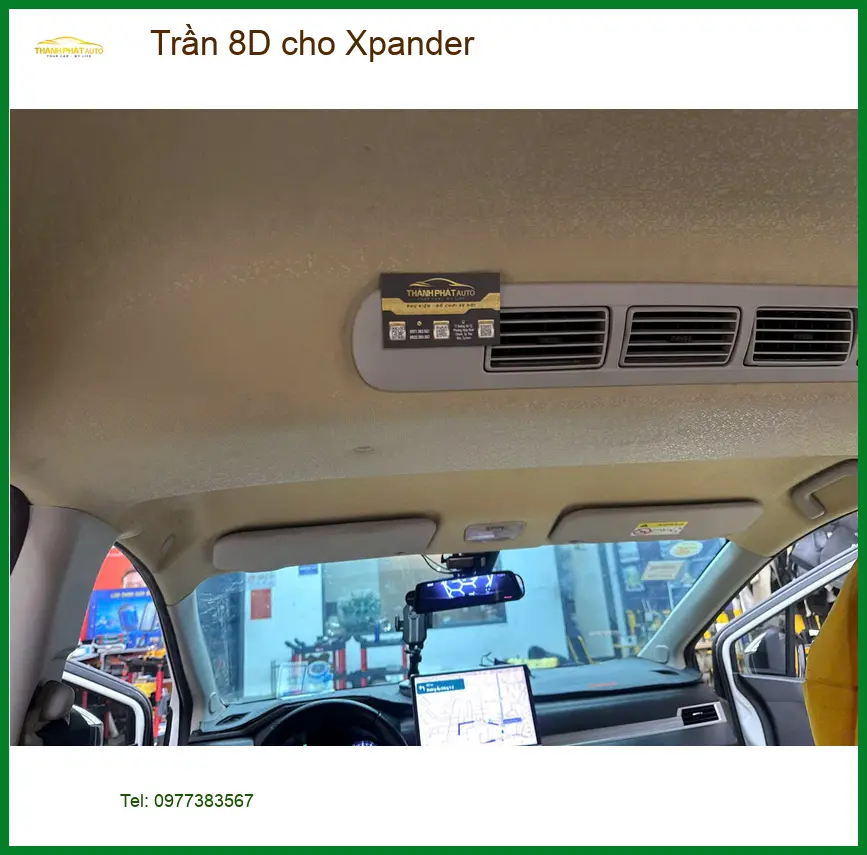 Anh Kiệt bọc Trần 8D cho Xpander tại Thủ Đức để nội thất xe thêm sang trọng ảnh thực tế 3