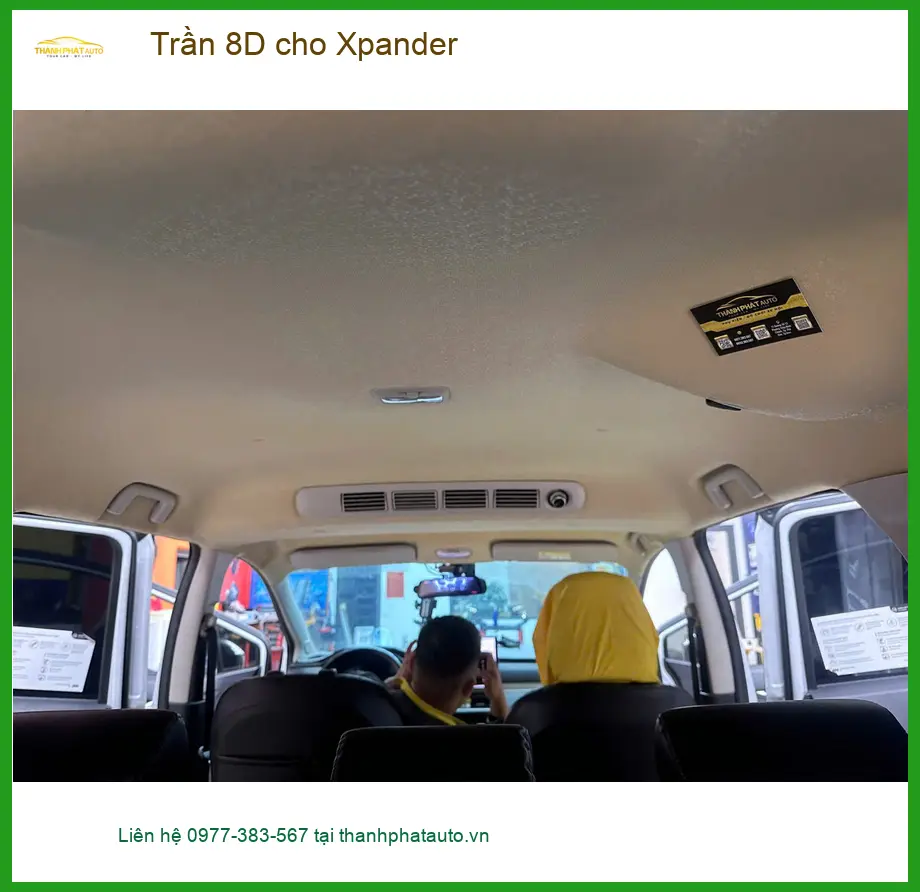 Anh Kiệt bọc Trần 8D cho Xpander tại Thủ Đức để nội thất xe thêm sang trọng ảnh thực tế 4