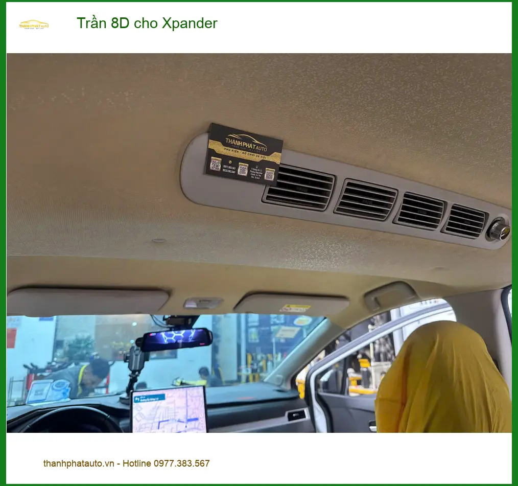 Chị An bọc Trần 8D cho Mitsubishi Xpander tại Hóc Môn để nội thất thêm đẳng cấp ảnh thực tế 3