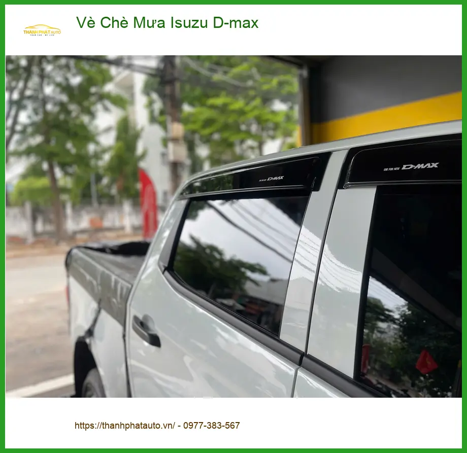 Anh Bách lắp Vè Chè Mưa Isuzu D-max tại Quận 8 chống hắt nước