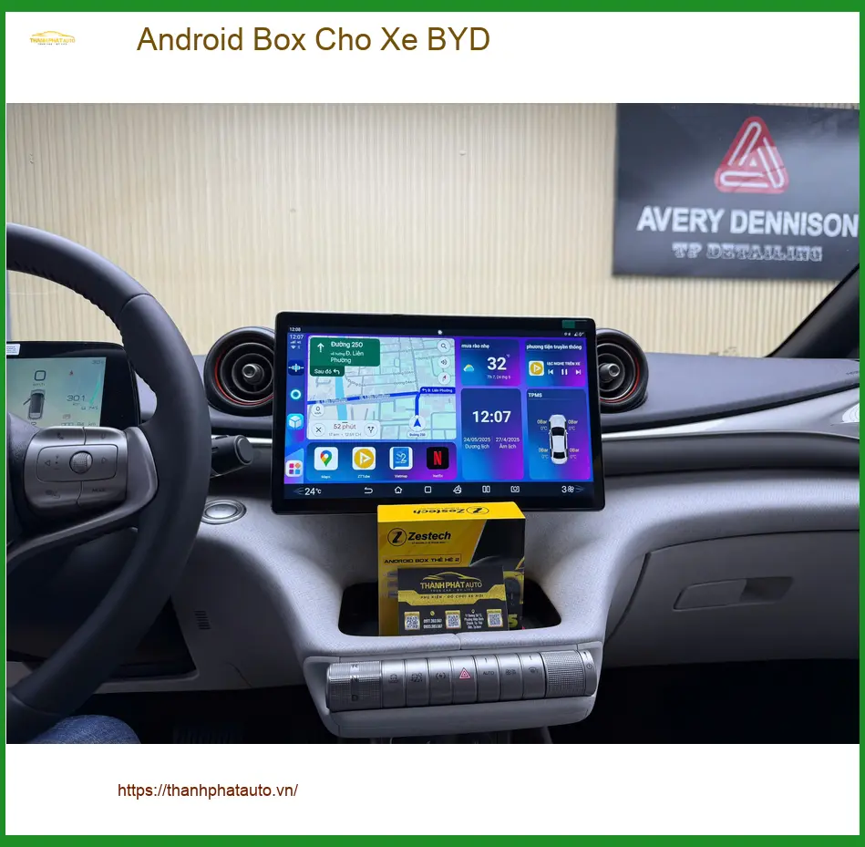 Anh Tùng lắp Android Box cho BYD Atto 3 tại Quận 7 để tối ưu hóa giải trí ảnh thực tế 4