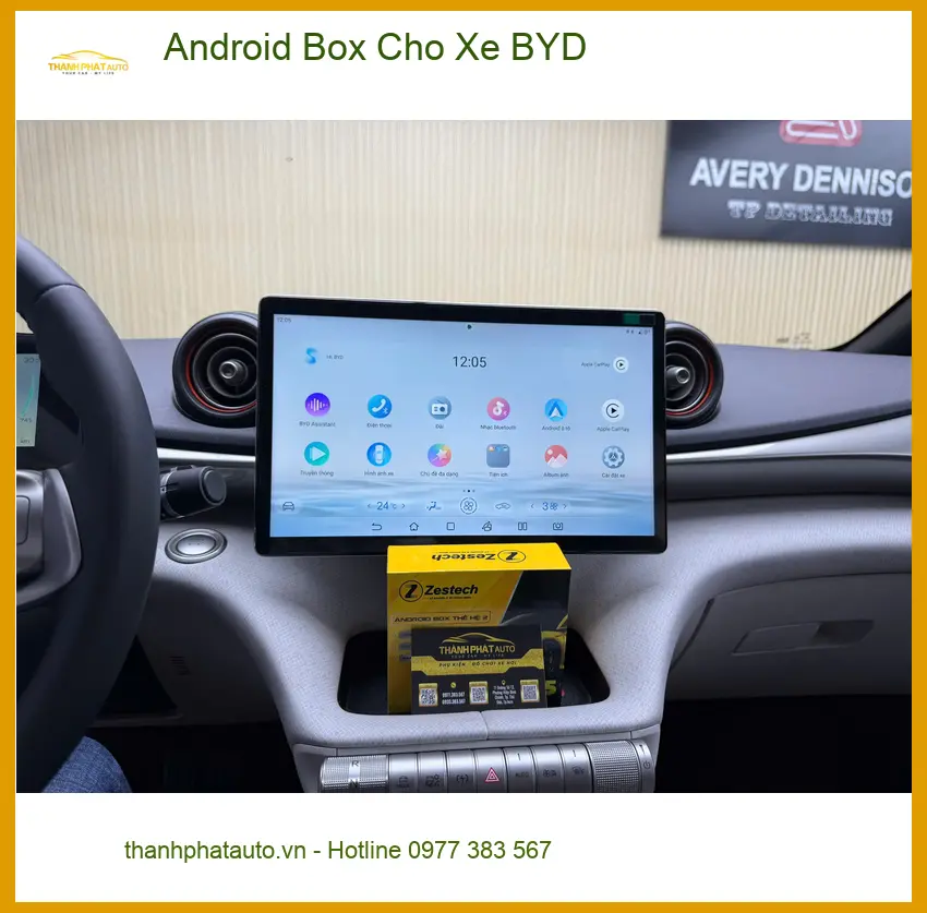 Anh Hưng lắp Android Box cho xe BYD tại Quận 12 để xem YouTube chờ đón con ảnh thực tế 3