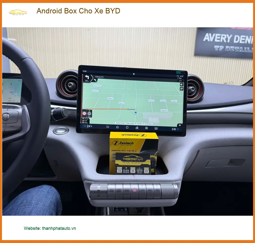 Anh Thọ lắp Android Box cho BYD Seal tại Quận 9 để xem YouTube & dẫn đường tiện lợi