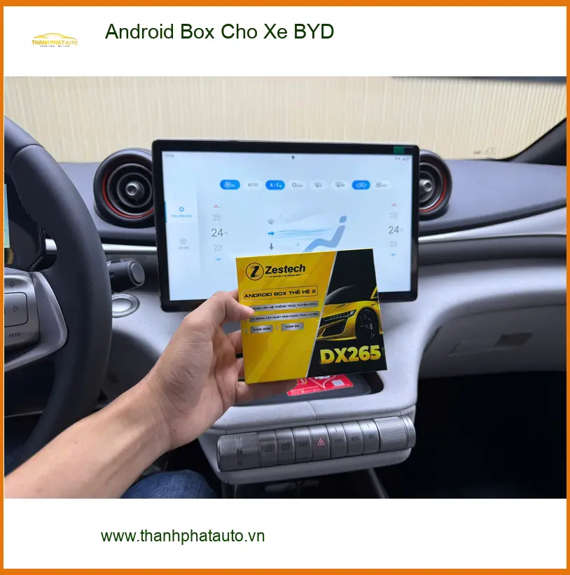 Chị Thảo lắp Android Box cho xe BYD tại Quận 2 để nâng tầm trải nghiệm giải trí