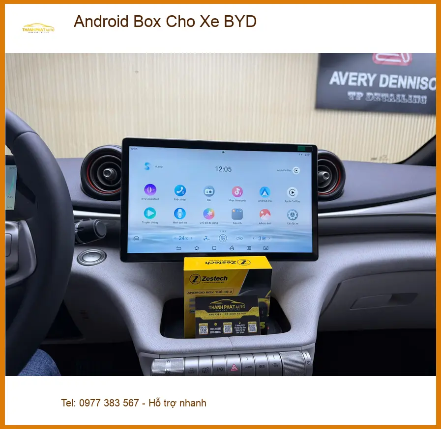 Chị Thảo lắp Android Box cho xe BYD tại Quận 2 để nâng tầm trải nghiệm giải trí ảnh thực tế 2
