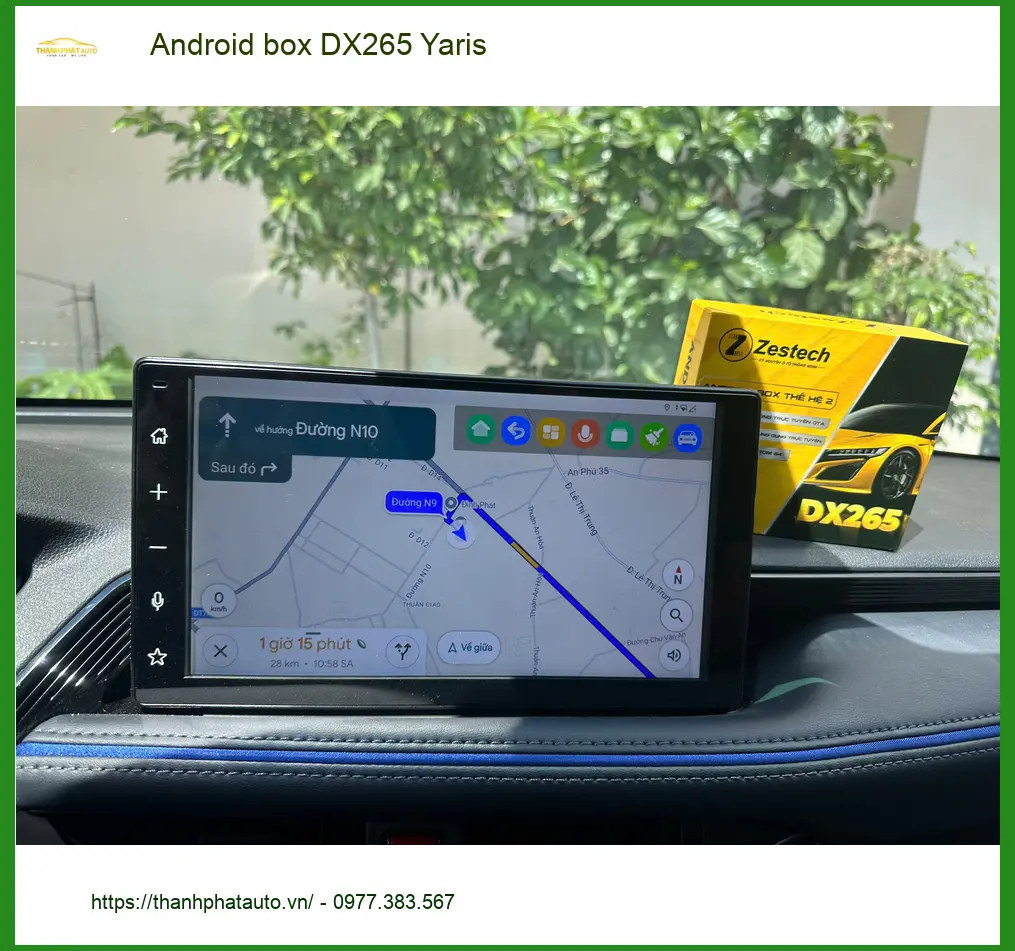 Anh Khải lắp Android box DX265 cho Toyota Yaris để tối ưu tiện ích giải trí tại Quận Bình Tân ảnh thực tế 2