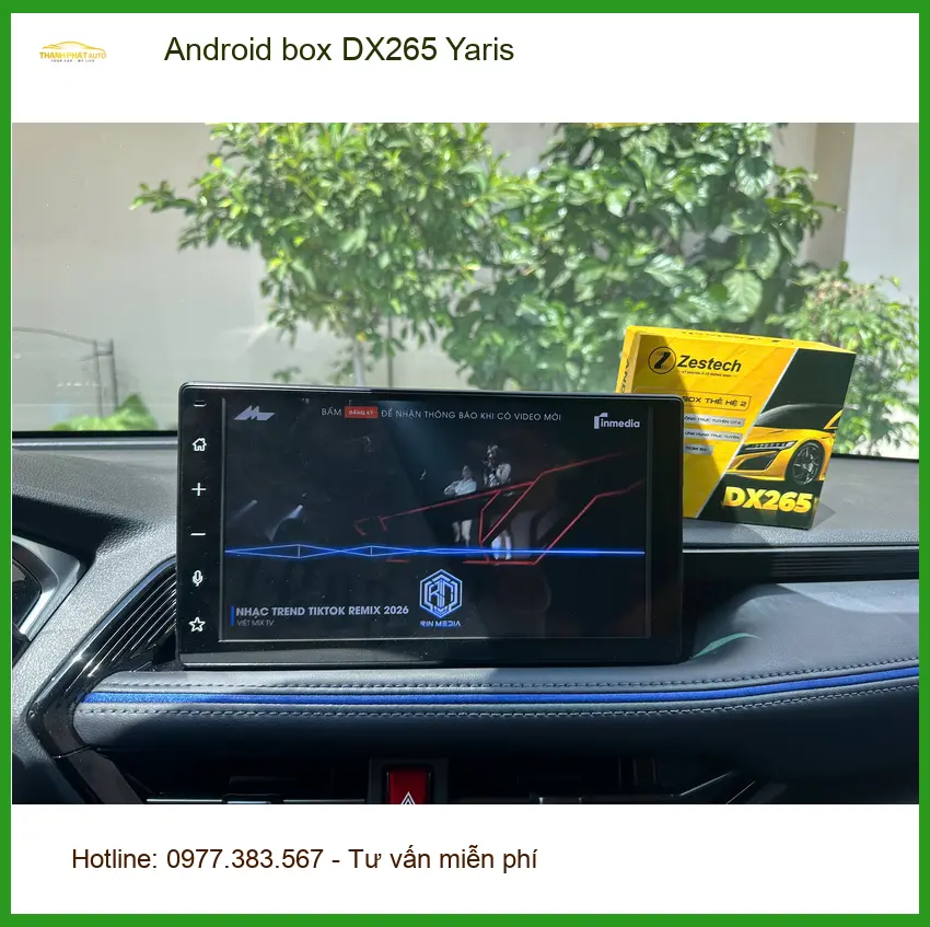 Anh Khải lắp Android box DX265 cho Toyota Yaris để tối ưu tiện ích giải trí tại Quận Bình Tân ảnh thực tế 3