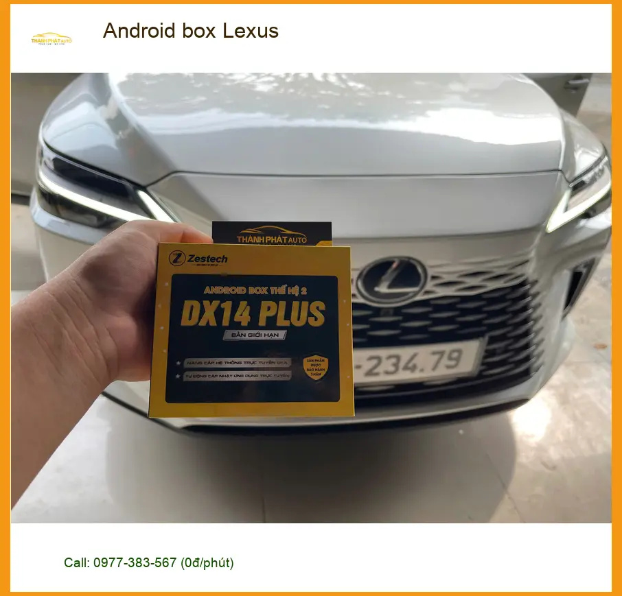 Anh Thiên lắp Android Box Lexus ES300h tại Quận 12 để trải nghiệm giải trí đỉnh cao trên xe