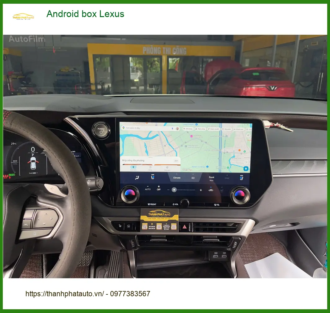 Anh Hoàng Nam lắp Android Box cho Lexus ES250 tại Quận 9 để giải trí trên xe
