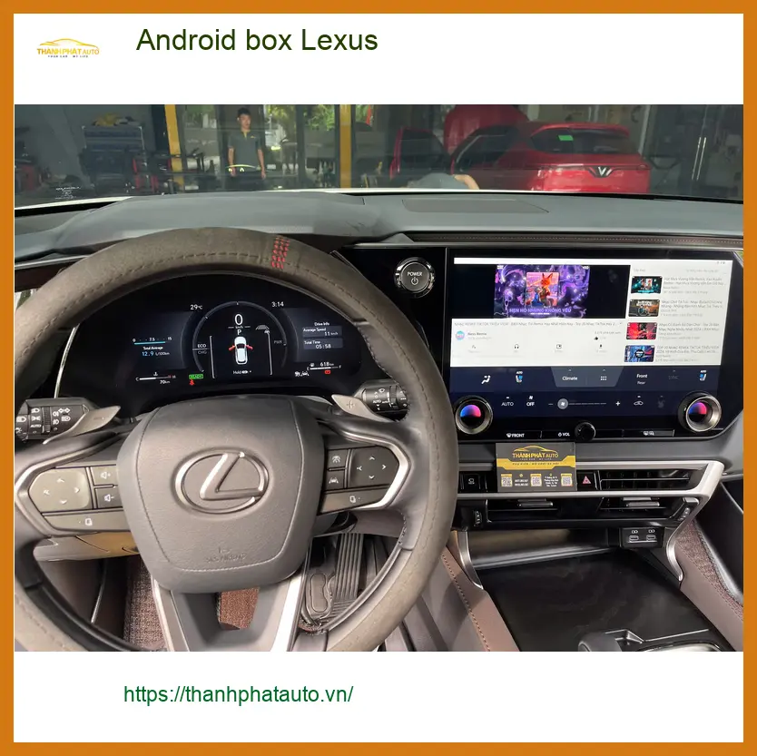 Anh Hoàng Nam lắp Android Box cho Lexus ES250 tại Quận 9 để giải trí trên xe ảnh thực tế 3