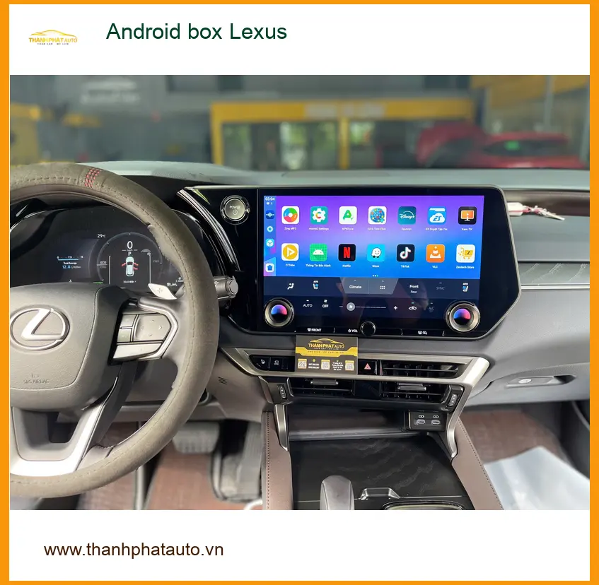 Anh Hoàng Nam lắp Android Box cho Lexus ES250 tại Quận 9 để giải trí trên xe ảnh thực tế 4