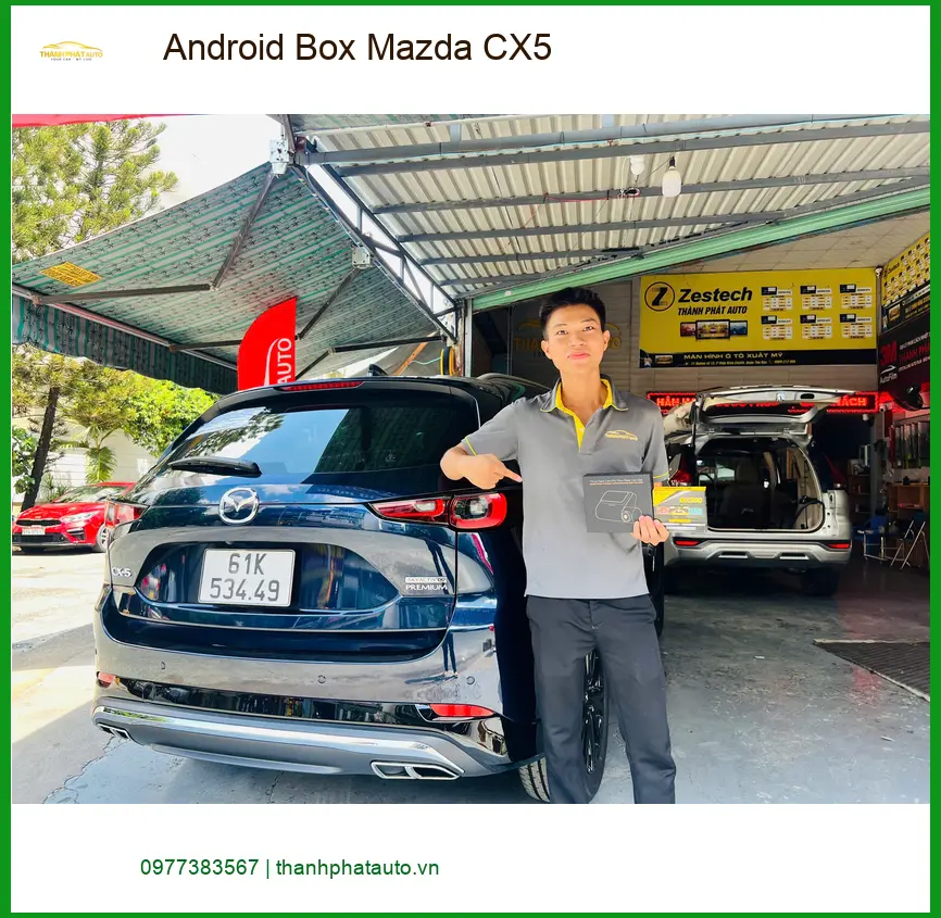 Chị Thảo lắp Android Box Mazda CX5 Quận 10 để nâng cấp giải trí