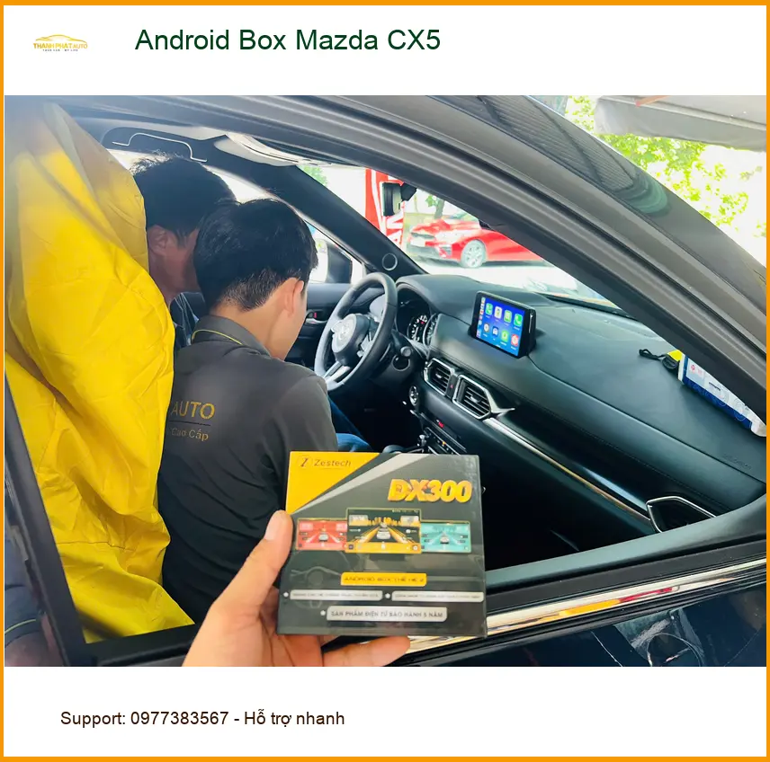 Chị Thảo lắp Android Box Mazda CX5 để nâng cấp giải trí tại Quận 9