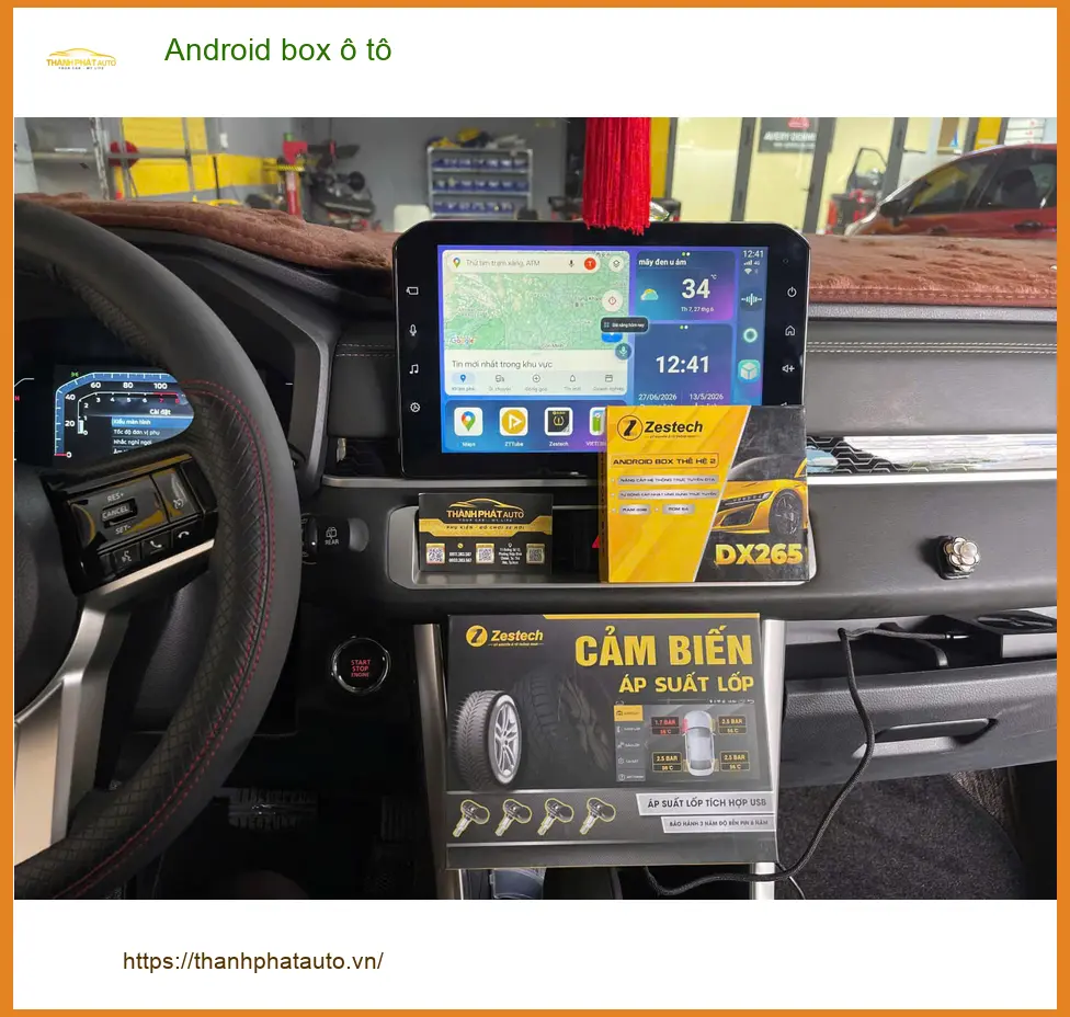 Anh Kiên lắp Android box ô tô cho Hyundai Accent tại Thủ Đức để giải trí khi lái ảnh thực tế 3