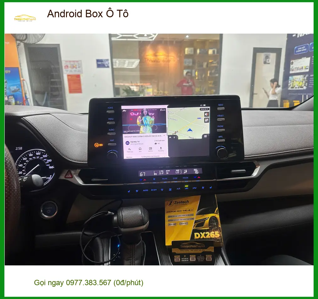 Chị Thư lắp Android Box Ô Tô cho Mazda CX-5 tại Quận 6 để giải trí trên xe ảnh thực tế 3