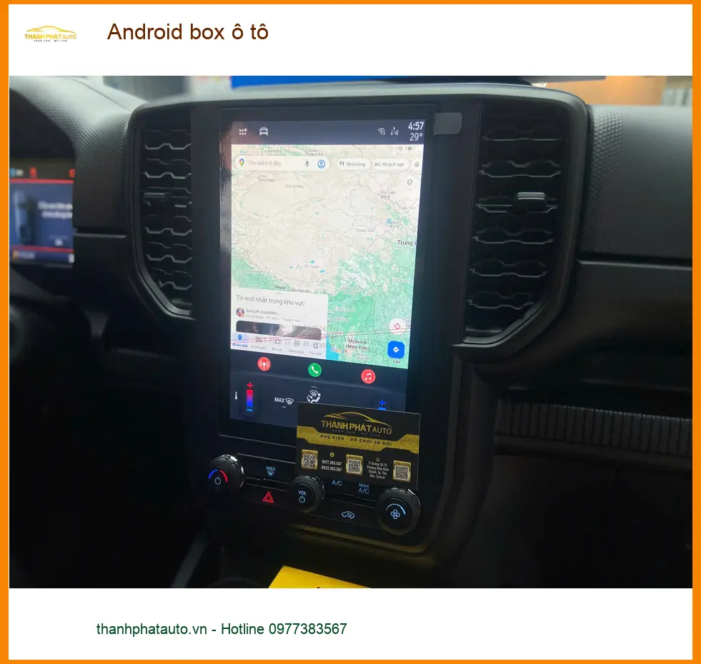 Chị Phượng nâng cấp Android box ô tô cho Kia Carnival tại Quận 8 để tối ưu giải trí ảnh thực tế 2