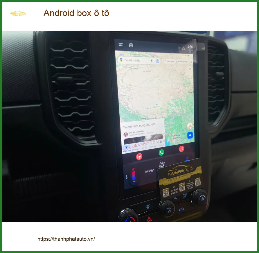 Anh Khôi lắp Android box ô tô cho Kia K3 tại Hóc Môn xem phim, bản đồ