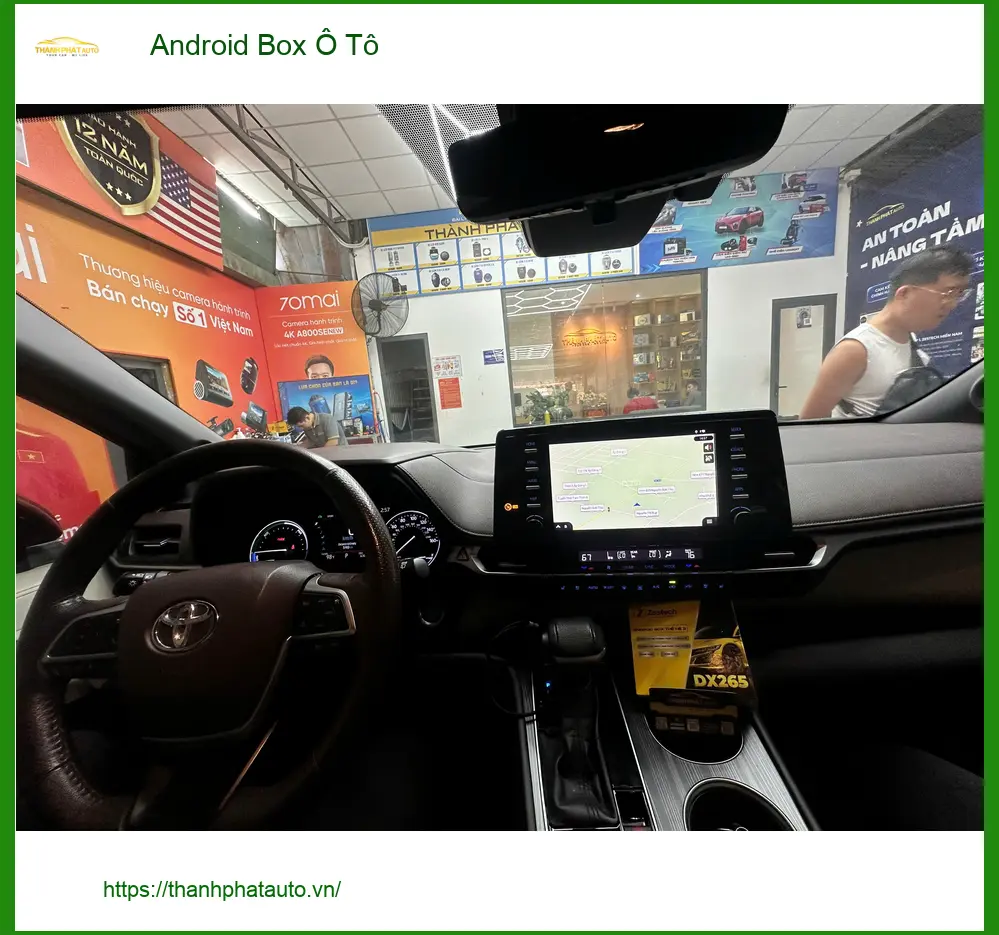 Anh Khải lắp Android Box Ô Tô cho Hyundai Accent ở Hóc Môn xem phim, dẫn đường