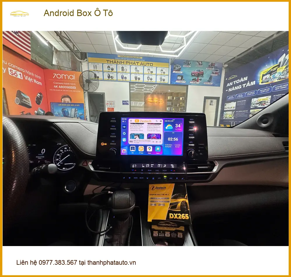Anh Khải lắp Android Box Ô Tô cho Hyundai Accent ở Hóc Môn xem phim, dẫn đường ảnh thực tế 3