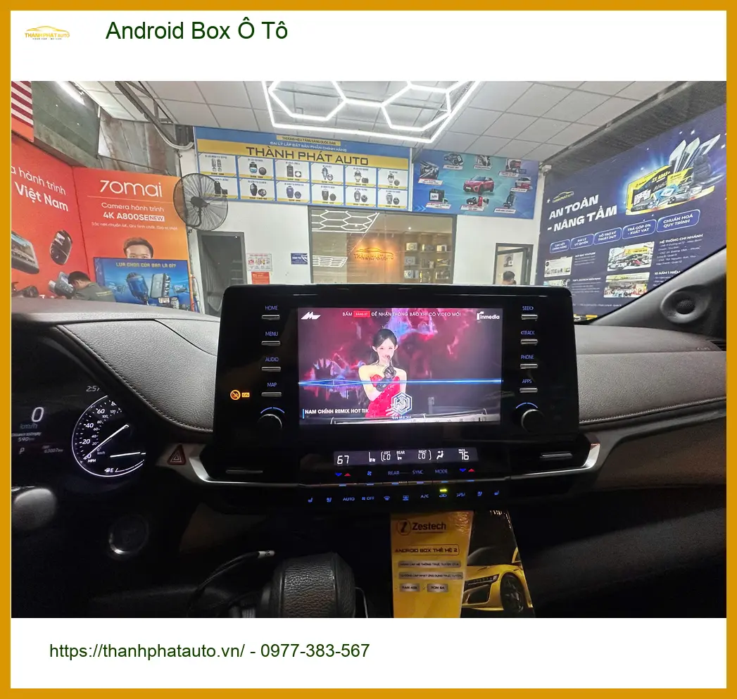 Anh Khải lắp Android Box Ô Tô cho Hyundai Accent ở Hóc Môn xem phim, dẫn đường ảnh thực tế 4