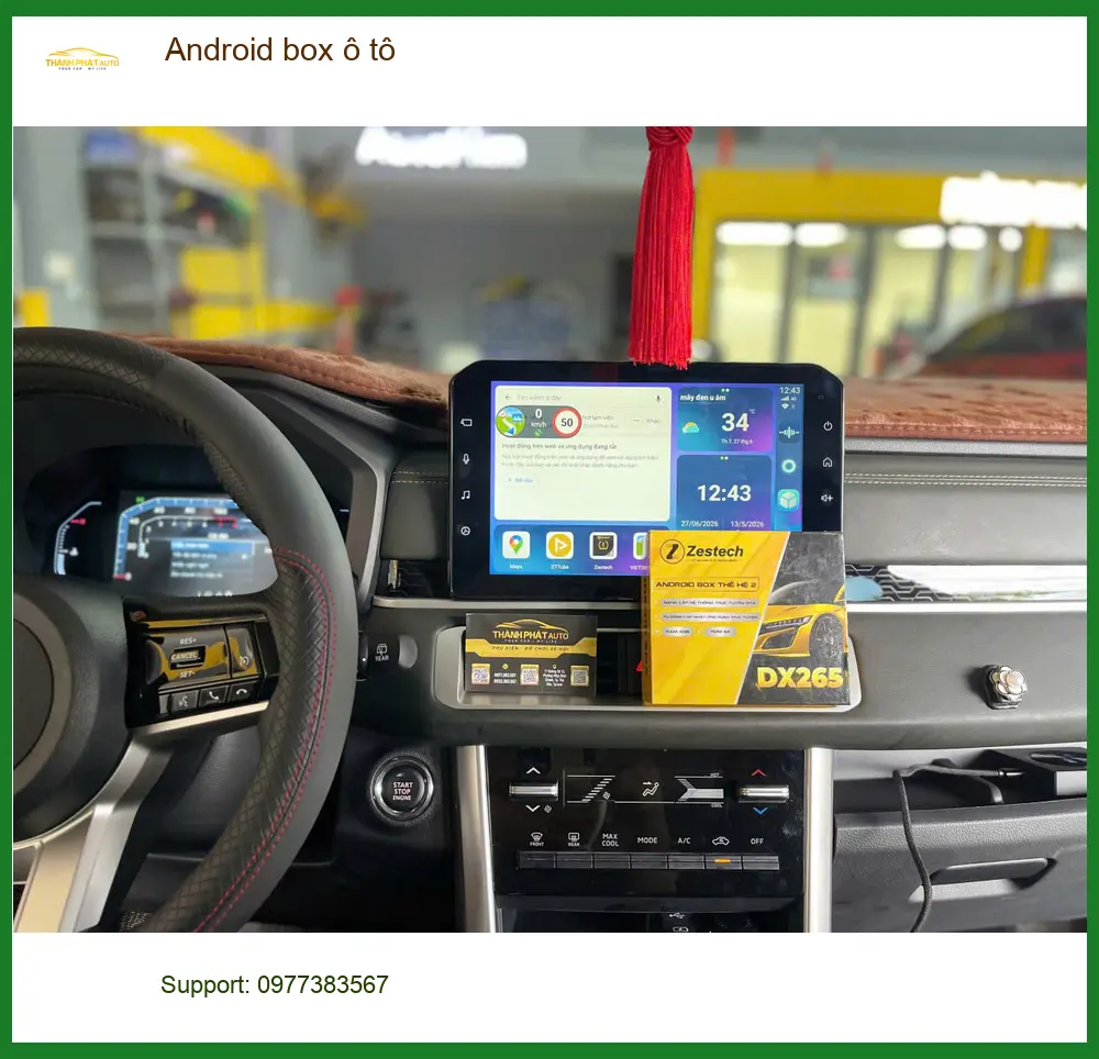 Anh Quang lắp Android box ô tô cho Hyundai Santa Fe ở Quận 7 giải trí tiện lợi