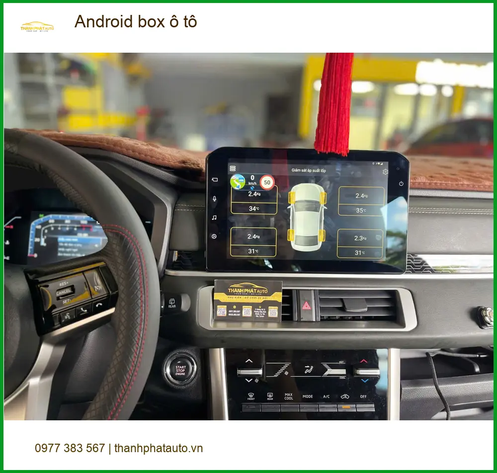 Anh Quang lắp Android box ô tô cho Hyundai Santa Fe ở Quận 7 giải trí tiện lợi ảnh thực tế 2