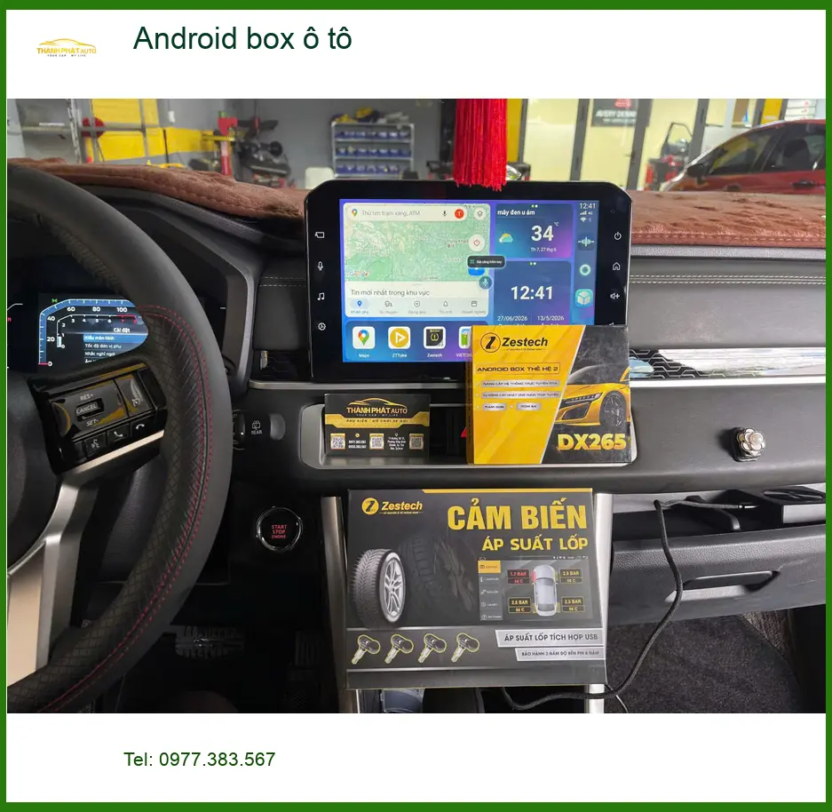 Anh Quang lắp Android box ô tô cho Hyundai Santa Fe ở Quận 7 giải trí tiện lợi ảnh thực tế 3