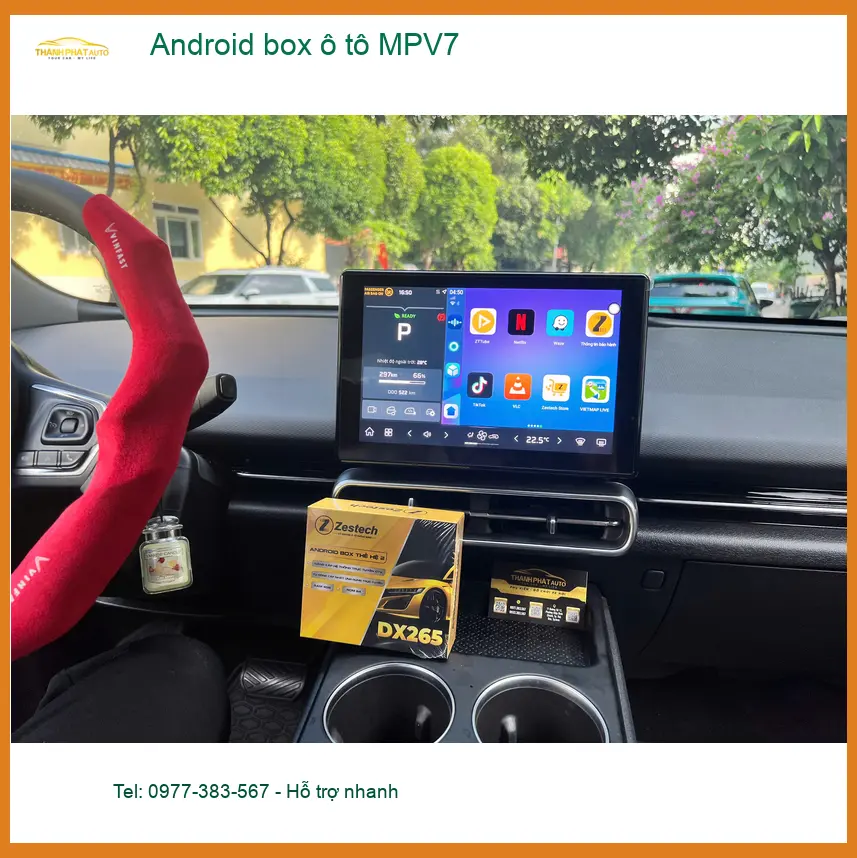 Chị Thuỷ lắp Android box ô tô MPV7 cho Hyundai Accent ở Quận Phú Nhuận ảnh thực tế 2