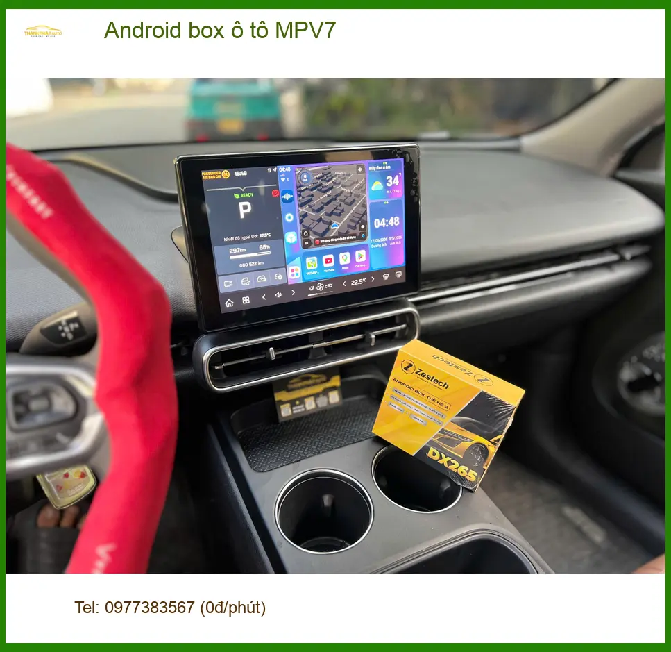 Anh Tùng lắp Android box ô tô MPV7 cho Suzuki XL7 tại Bình Chánh để con nhỏ không quấy ảnh thực tế 2