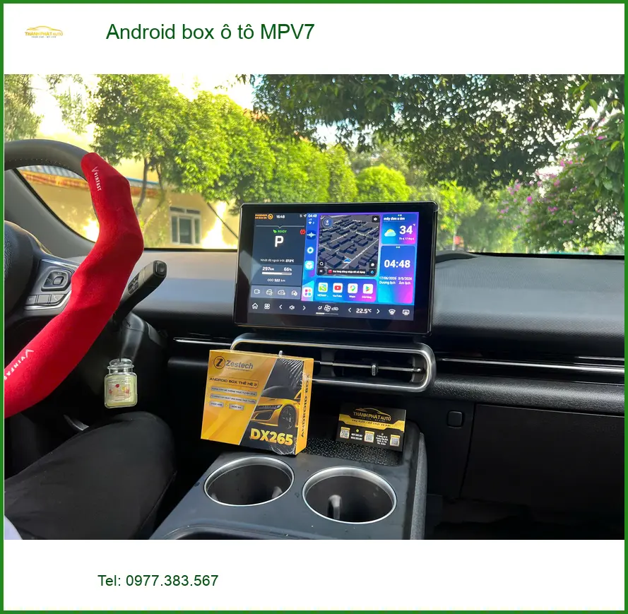 Anh Tùng lắp Android box ô tô MPV7 cho Suzuki XL7 tại Bình Chánh để con nhỏ không quấy ảnh thực tế 3
