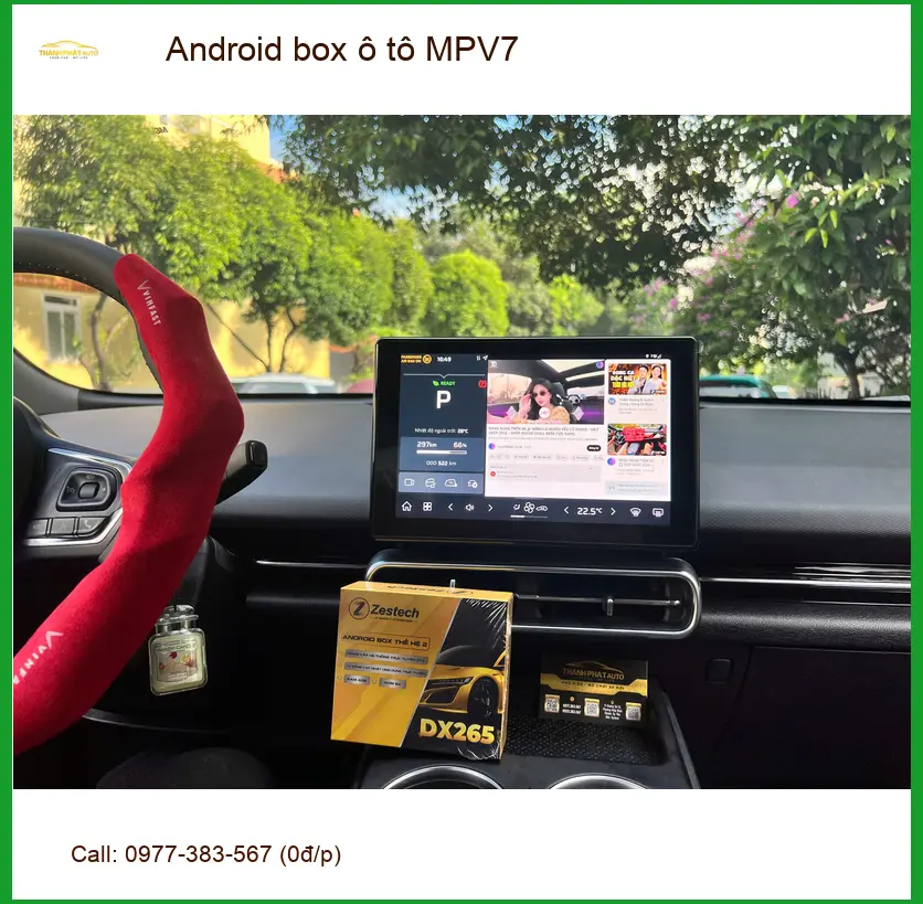 Anh Tùng lắp Android box ô tô MPV7 cho Suzuki XL7 tại Bình Chánh để con nhỏ không quấy ảnh thực tế 4