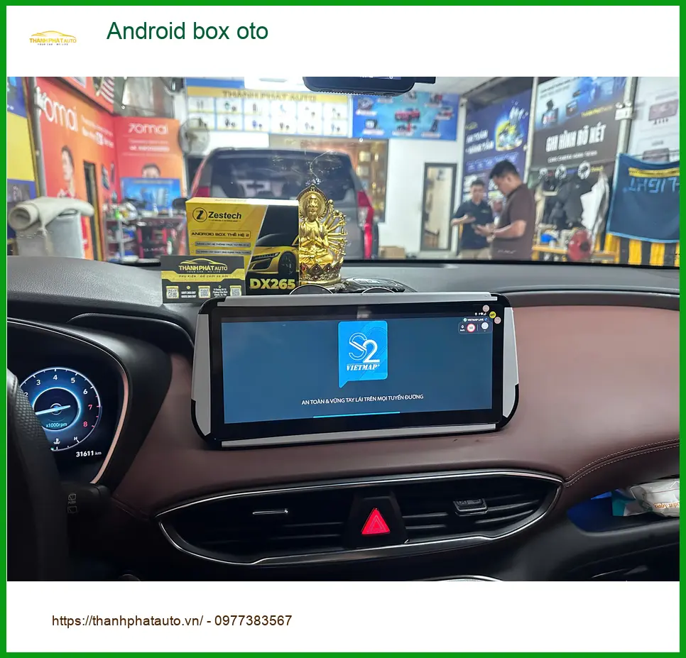 Chị Thùy lắp Android Box ô tô cho Hyundai Creta tại Quận 8 tiện giải trí