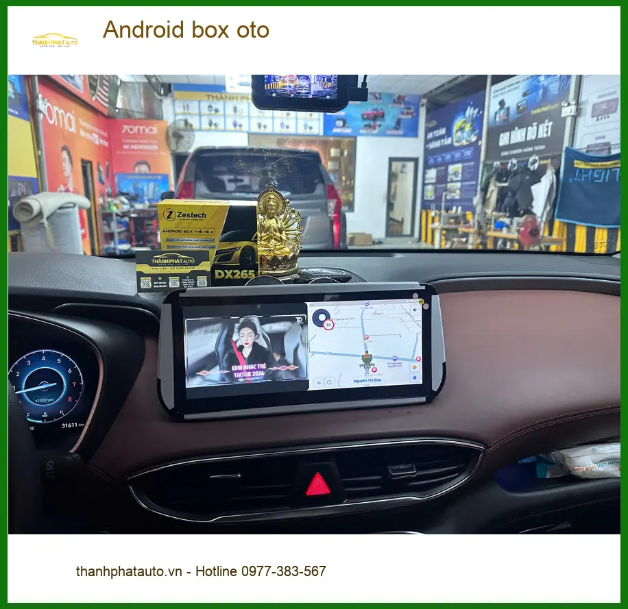 Cô Thanh lắp Android box oto cho Hyundai Accent tại Quận 6 giải trí ảnh thực tế 2