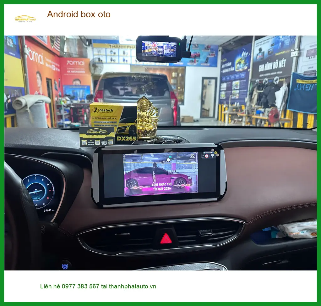 Cô Thanh lắp Android box oto cho Hyundai Accent tại Quận 6 giải trí ảnh thực tế 4