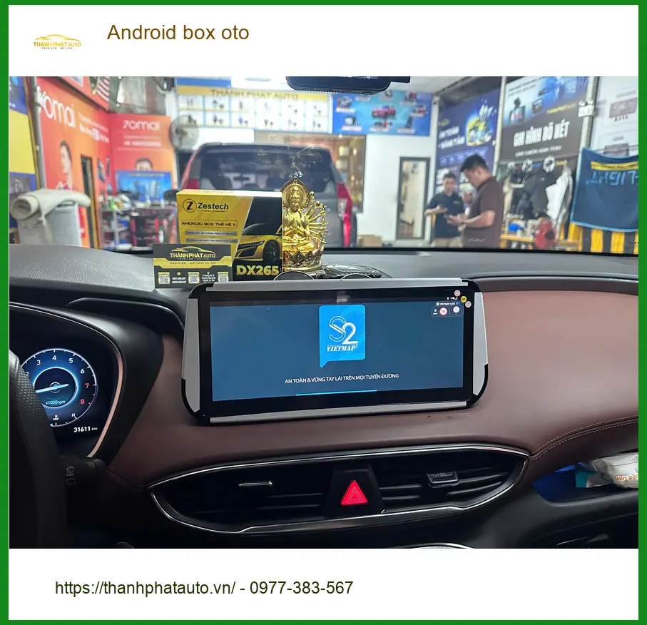 Cô Thanh lắp Android box oto cho Hyundai Accent tại Quận 6 giải trí ảnh thực tế 5