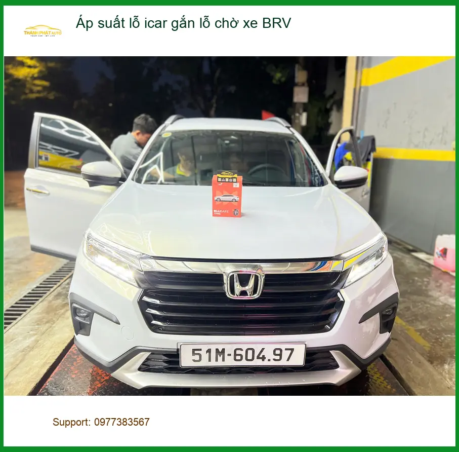 Anh Kiên lắp cảm biến áp suất lốp Icar gắn lỗ chờ BRV tại Quận Bình Tân