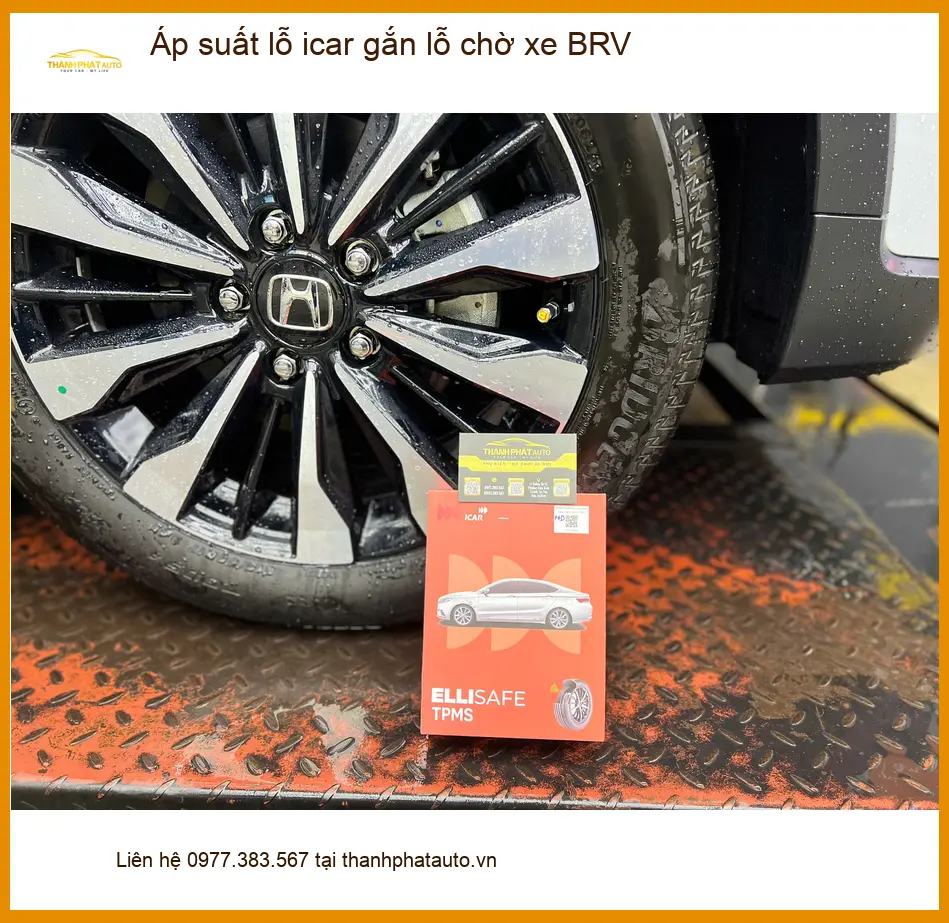 Anh Kiên lắp cảm biến áp suất lốp Icar gắn lỗ chờ BRV tại Quận Bình Tân ảnh thực tế 2